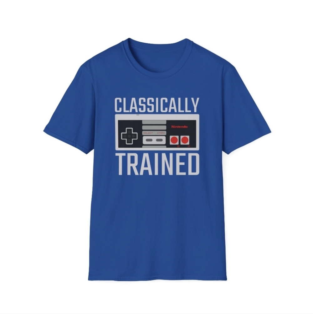 Nintendo Blue 'Classically Trained' T-Shirt Size XL